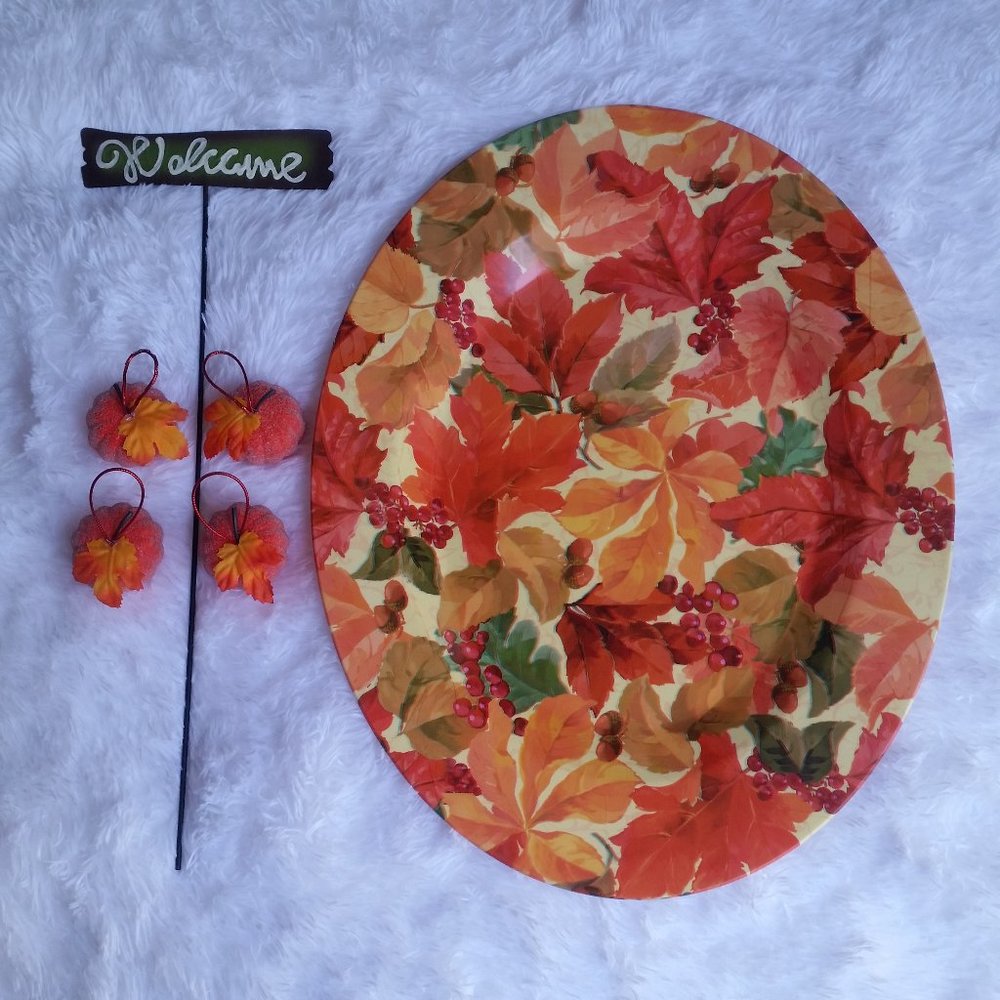 Welcome Autumn Leaves Decor (6 pc)
